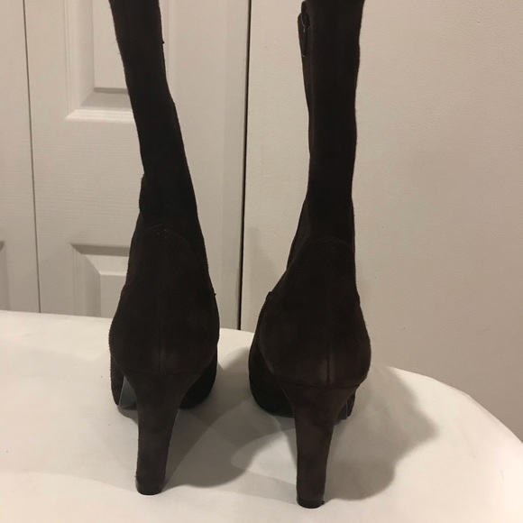 Vintage Priori brown suede pair of zipper boots. EUC. Size 7. - Picture 6 of 11